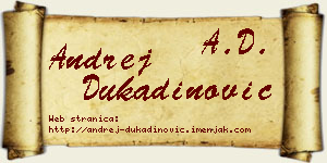 Andrej Dukadinović vizit kartica